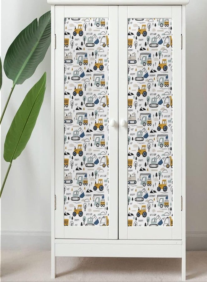 MuralPeel ورق جدران MuralPeel بتصميمات كرتونية لسيارات وآلات وشاحنات، سهل اللصق والإزالة، مناسب لغرف النوم والخزائن، ومناسب للمستأجرين. - Image 5